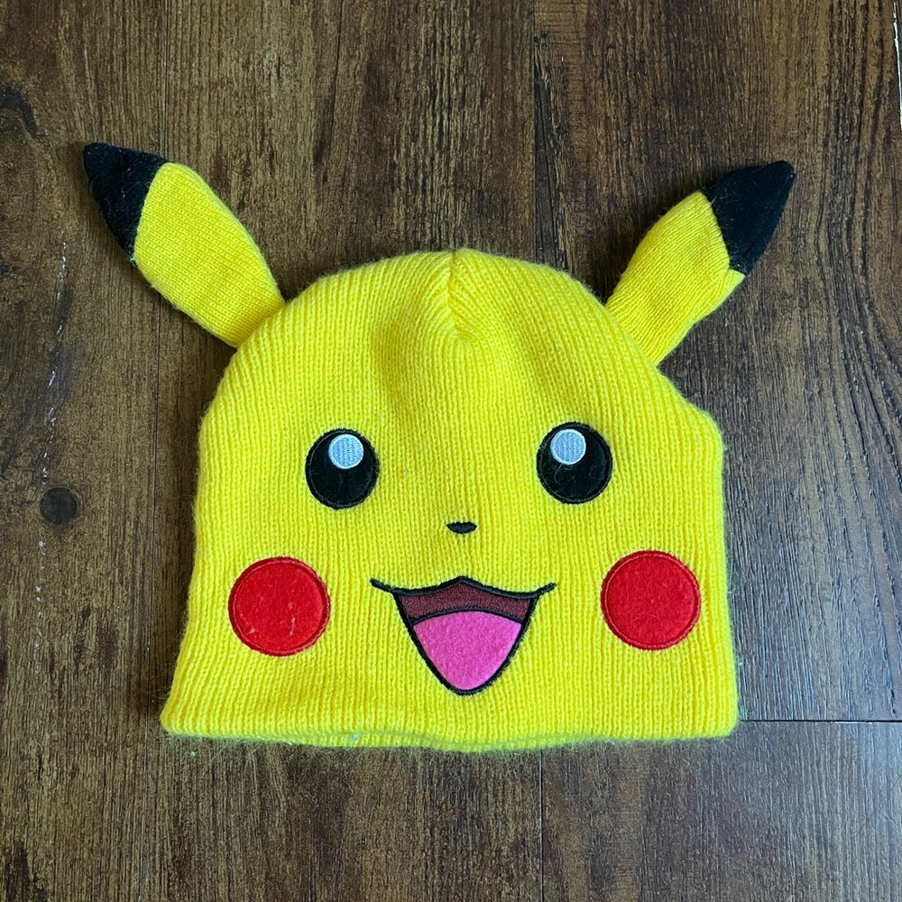 Pokemon Pikachu Yellow Knit Hat